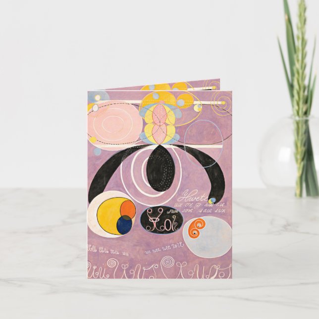  The Ten Largest, Group IV, No.6 by Hilma af Klint Thank You Card (Front)