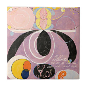 The Ten Largest, Group IV, No.6 by Hilma af Klint Tile
