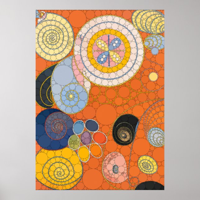 The Ten Largest, No.4, Dots, After Hilma af Klint Poster (Front)