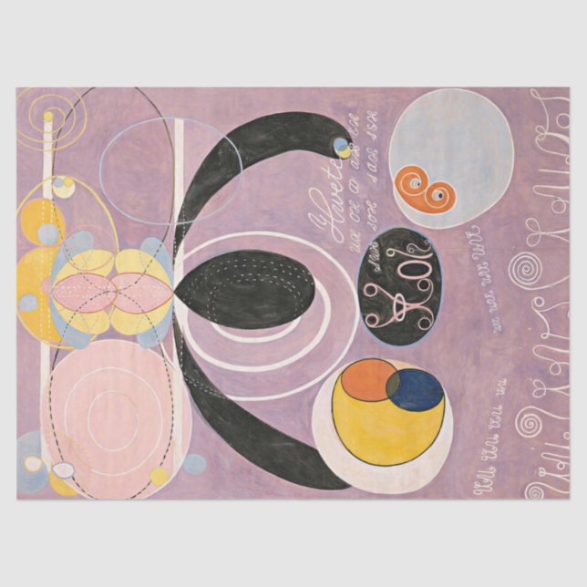 The Ten Largest No. 6 by Hilma Klint Tissue Paper (Front)