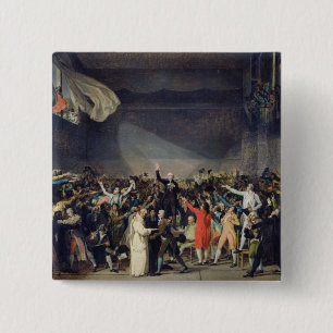 The Tennis Court Oath, 20th June 1789, 1791 2 Inch Square Button