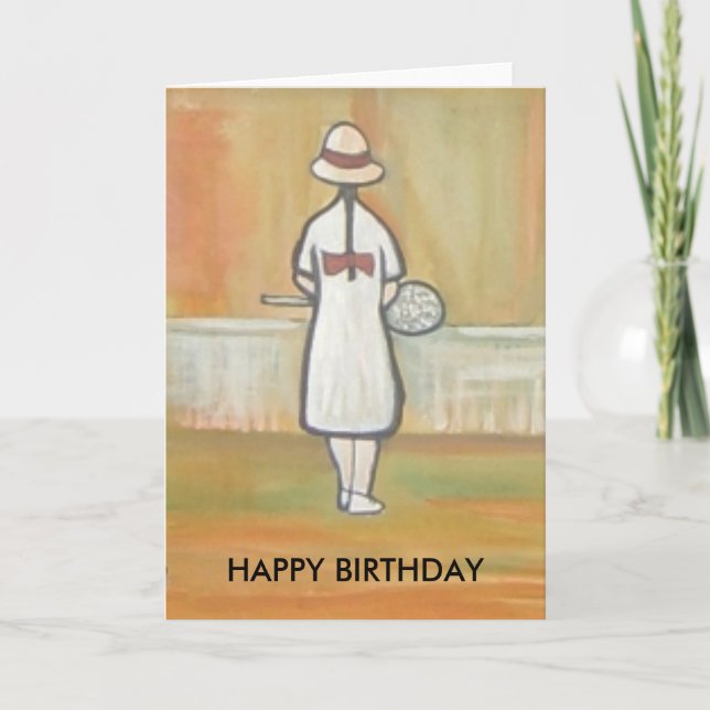 THE TENNIS PLAYER CARD (Front)