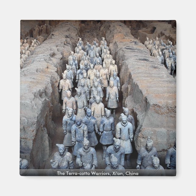 The Terra-cotta Warriors, Xi'an, China Magnet (Front)