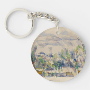 The Terrace at the Garden at Les Lauves, Cezanne Keychain