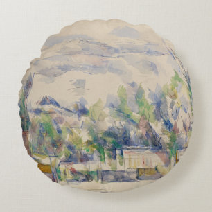The Terrace at the Garden at Les Lauves, Cezanne Round Pillow