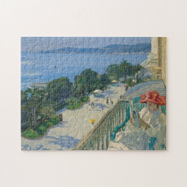 The Terrace, Cap d’Ail | Sir John Lavery Jigsaw Puzzle (Horizontal)