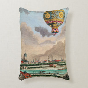 The Terrace of Monsieur Franklin at Passy Accent Pillow
