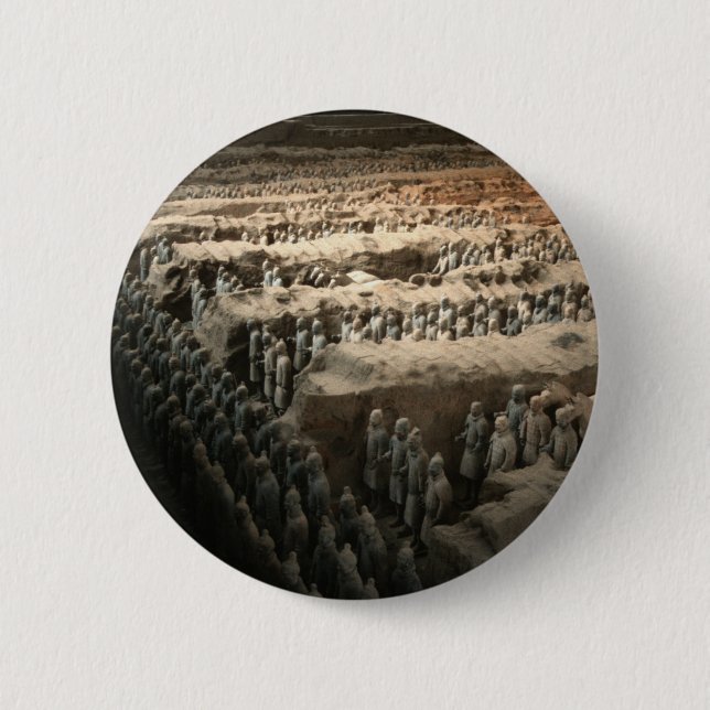 The Terracotta Army 2 Inch Round Button (Front)