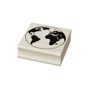 The Terrestrial Globe A Global Impression Europe Rubber Stamp