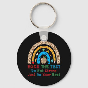 The Test Don't Stress Just Do Best Funny Teacher  Keychain