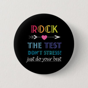 The Test-funny School Student Teacher Test Day 2 Inch Round Button