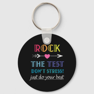 The Test-funny School Student Teacher Test Day  Keychain