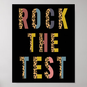 The Test Retro Motivational Testing Day Teacher St Poster