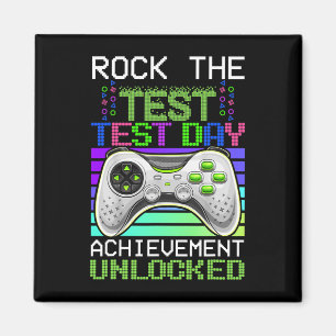 The Test Teacher Day Gaming Gamer Test Day Unlocke Magnet