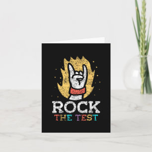 The Test Teacher Score Testing Exam Test Day  Card