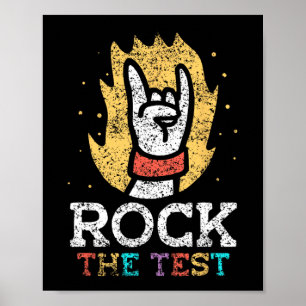 The Test Teacher Score Testing Exam Test Day  Poster