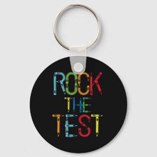 The Test Teacher Test Day Funny Testing Day Teache Keychain