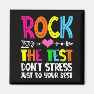 The Test Teacher Test Day Testing Day Funny Teache Magnet