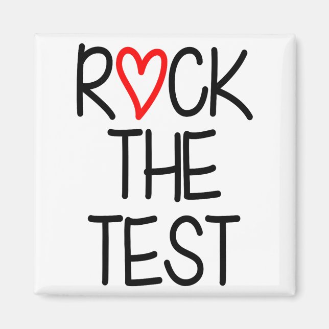 The Test Teacher Test Day Testing Day Funny Teache Magnet (Front)