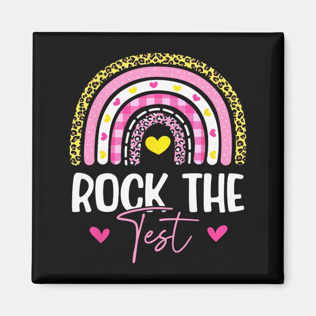 The Test Teacher Test Day Testing Day Funny Teache Magnet (Front)