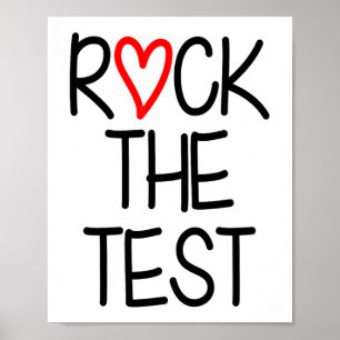 The Test Teacher Test Day Testing Day Funny Teache Poster