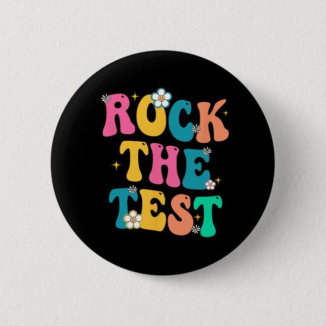 The Test Testing Day 2023 For School Teachers Stud 2 Inch Round Button (Front)