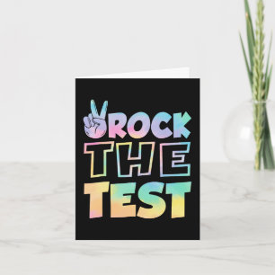 The Test Testing Day Retro Motivational Teacher St Card