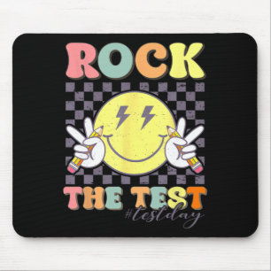 The Test Testing Day Retro Motivational Teacher St Mouse Pad