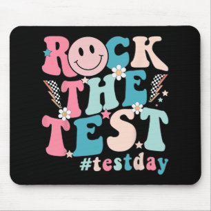 The Test Testing Day Retro Motivational Teacher St Mouse Pad