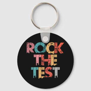 The Test Vintage Teacher Test Day Testing Day Teac Keychain
