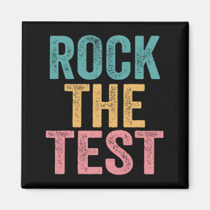 The Test Vintage Test Day Funny Testing Day Teache Magnet