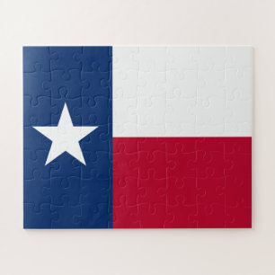 The Texan Lone Star State Flag of Texas Jigsaw Puzzle