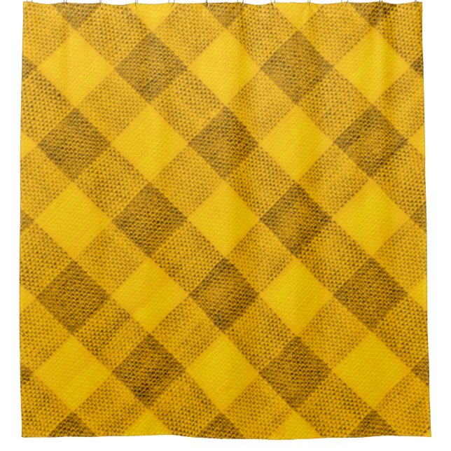 The texture of the bright yellow of binding gingha (Front)