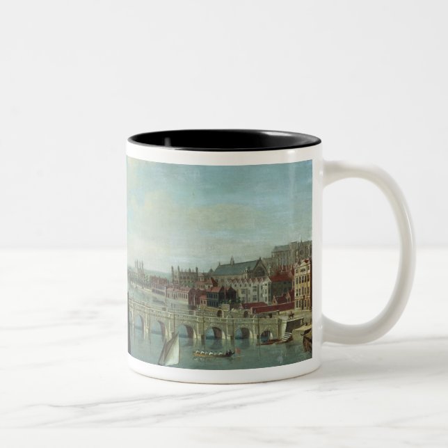 The Thames at Westminster Two-Tone Coffee Mug (Right)