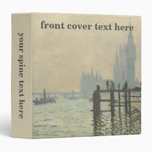 The Thames Below Westminster by Claude Monet Binder