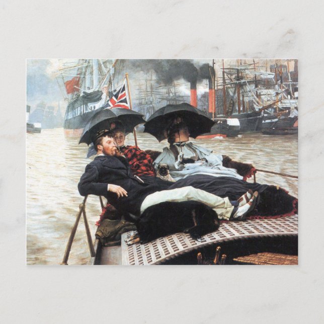 The Thames by James Tissot Postcard (Front)