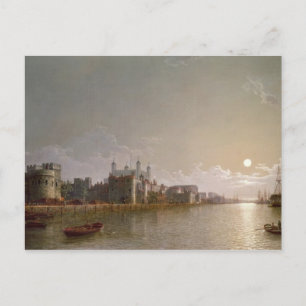 The Thames by Moonlight with Traitors' Gate Postcard