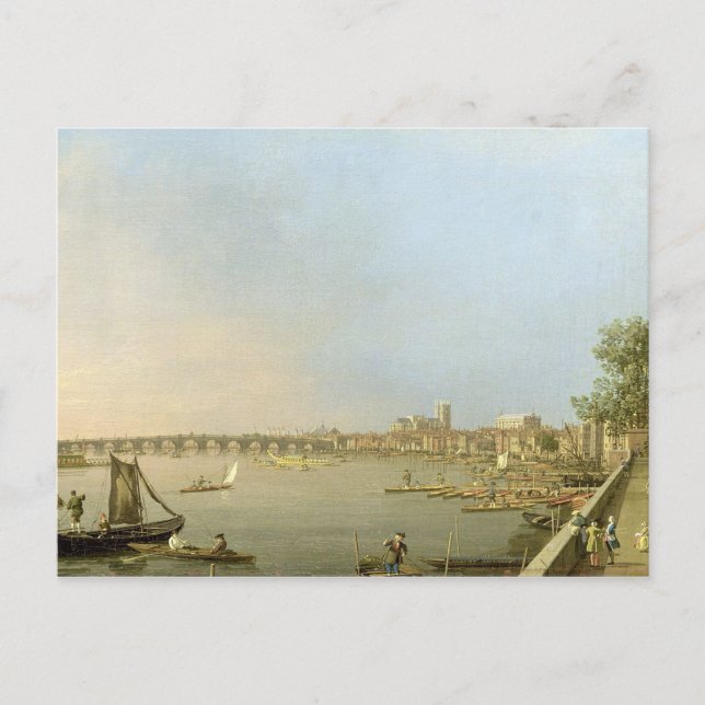 The Thames from the Terrace of Somerset House, loo Postcard (Front)