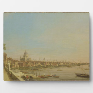 The Thames from the Terrace of Somerset House Look Plaque
