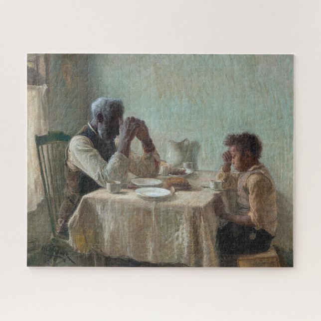 The Thankful Poor by Henry Ossawa Tanner Jigsaw Puzzle (Horizontal)