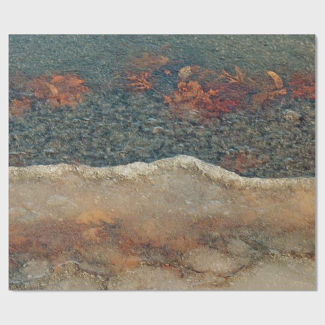 The Thaw Abstract Photographic Art Wrapping Paper (Flat)