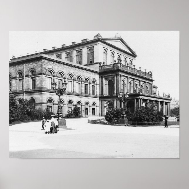 The Theatre at Hannover, c.1910 Poster (Front)