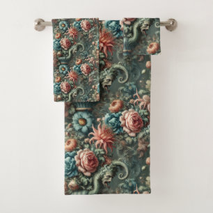 The Theatrics of Thirst – Gothic Victorian Bath Towel Set