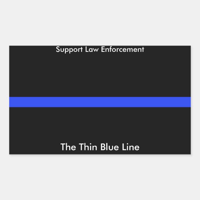 The Thin Blue Line Custom Sticker (Front)