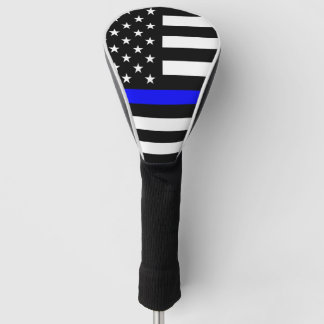 The Thin Blue Line Flag Golf Head Cover