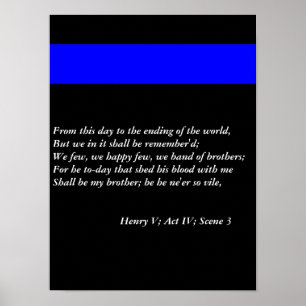 The Thin Blue Line Poster