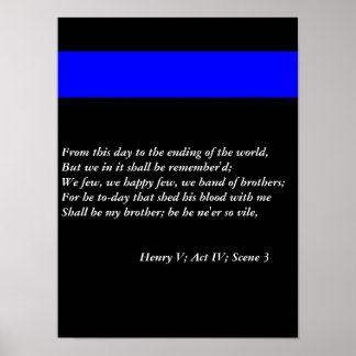 The Thin Blue Line Poster