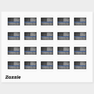The Thin Blue Line  Square Sticker