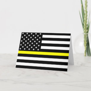 The Thin Gold Line Flag Card