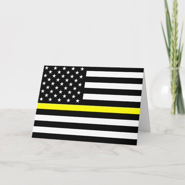 The Thin Gold Line Flag Card (Front)
